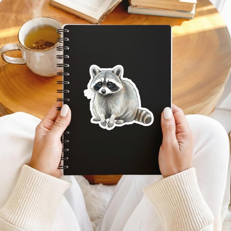 Furry Raccoon - Artistic Sketch Sticker