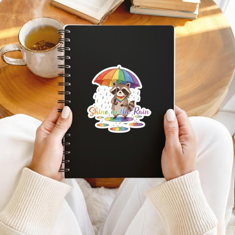 Pride Raccoon Artist Sticker