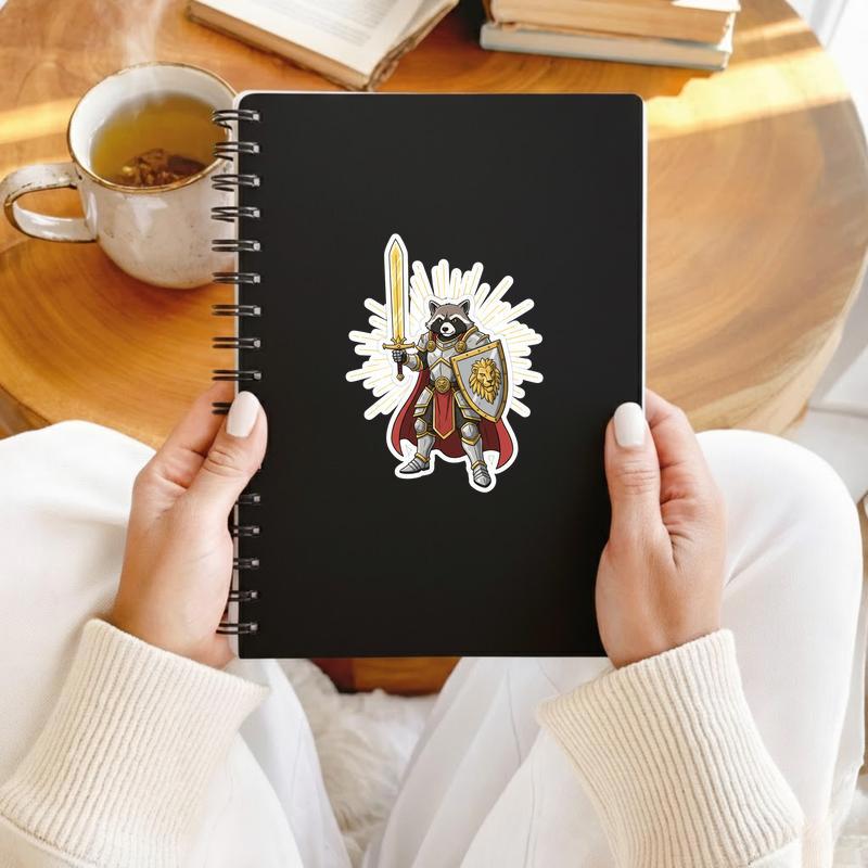 Raccoon DnD Paladin Knight Sticker