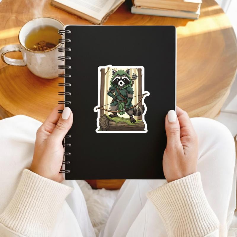 Raccoon DnD Ranger Sticker