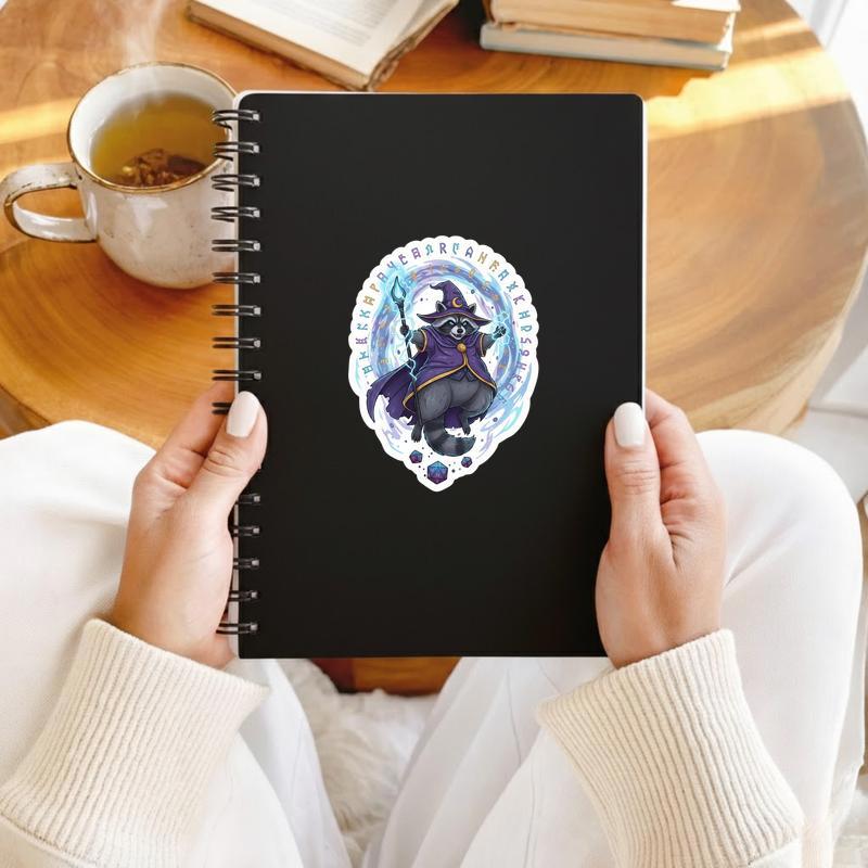 Raccoon DnD Sorcerer Sticker Raccoon DnD Sorcerer Sticker