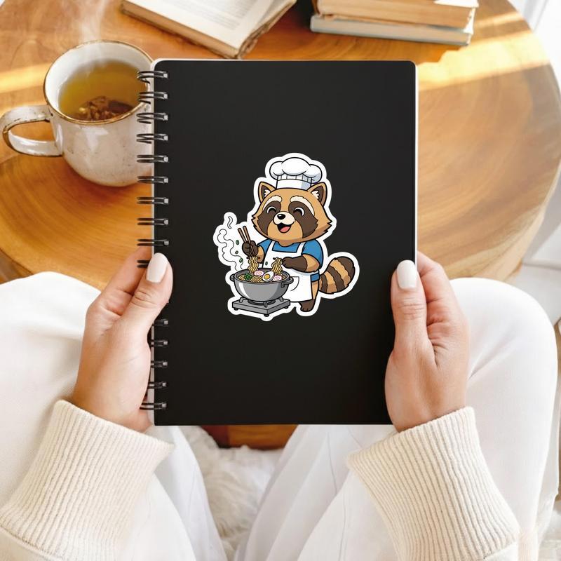 Raccoon Dog Chef Sticker