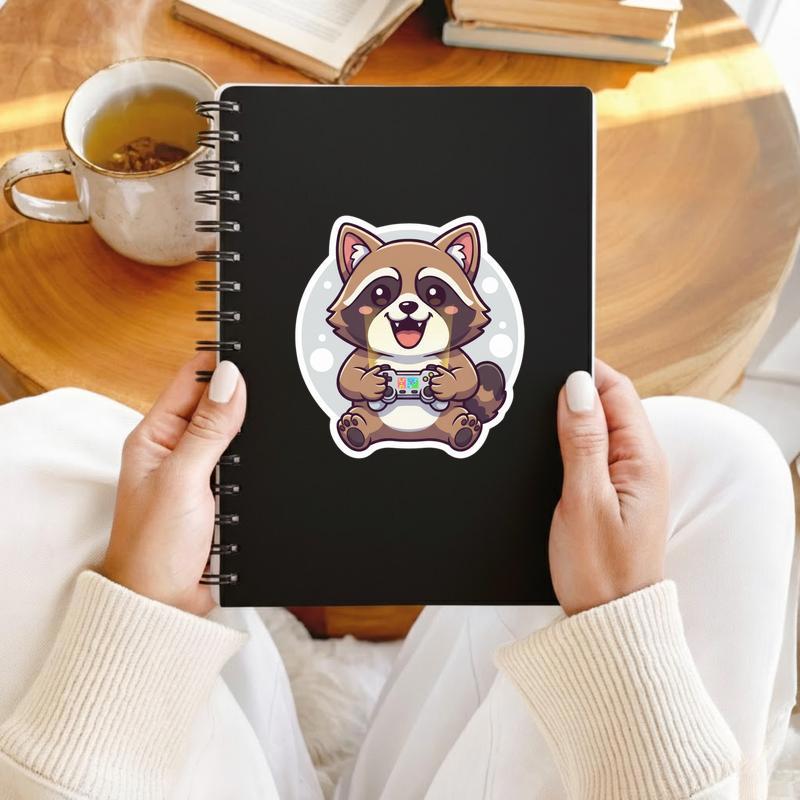 Raccoon Dog Gamer Sticker
