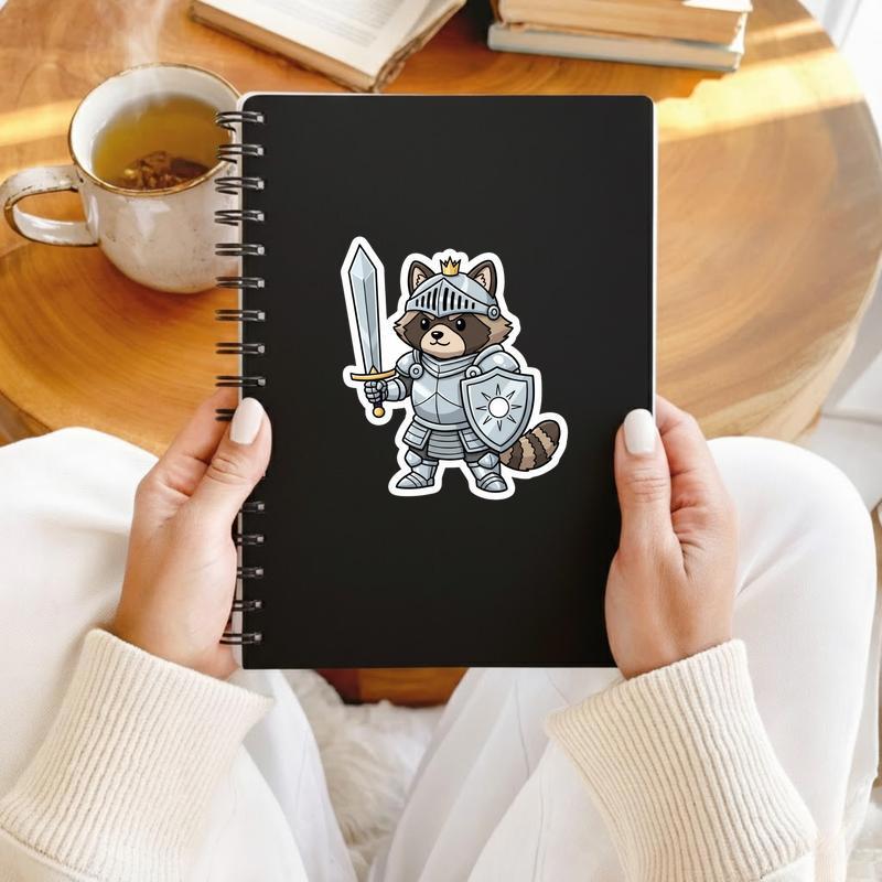 Raccoon Dog Knight Sticker