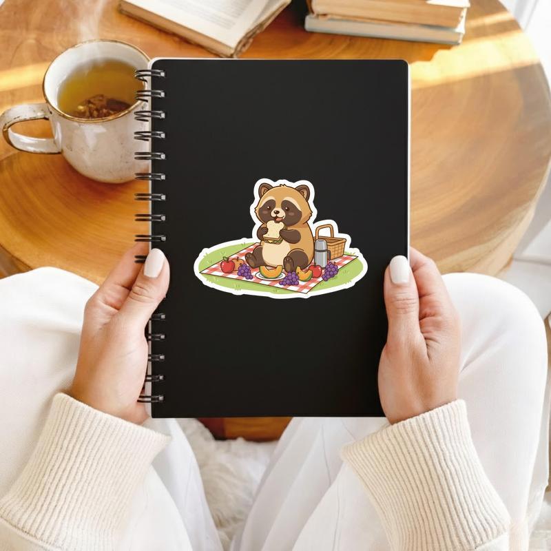 Raccoon Dog Picnic Sticker