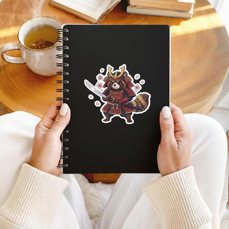 Raccoon Dog Samurai Sticker Raccoon Dog Samurai Sticker