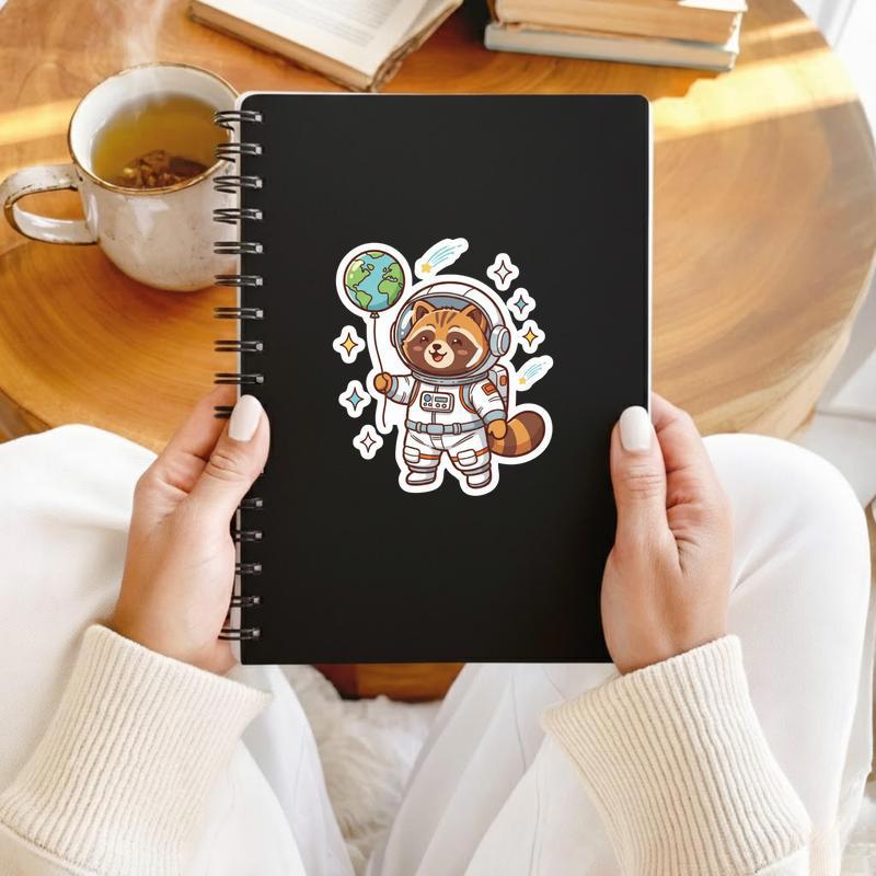 Raccoon Dog Space Explorer Sticker Raccoon Dog Space Explorer Sticker