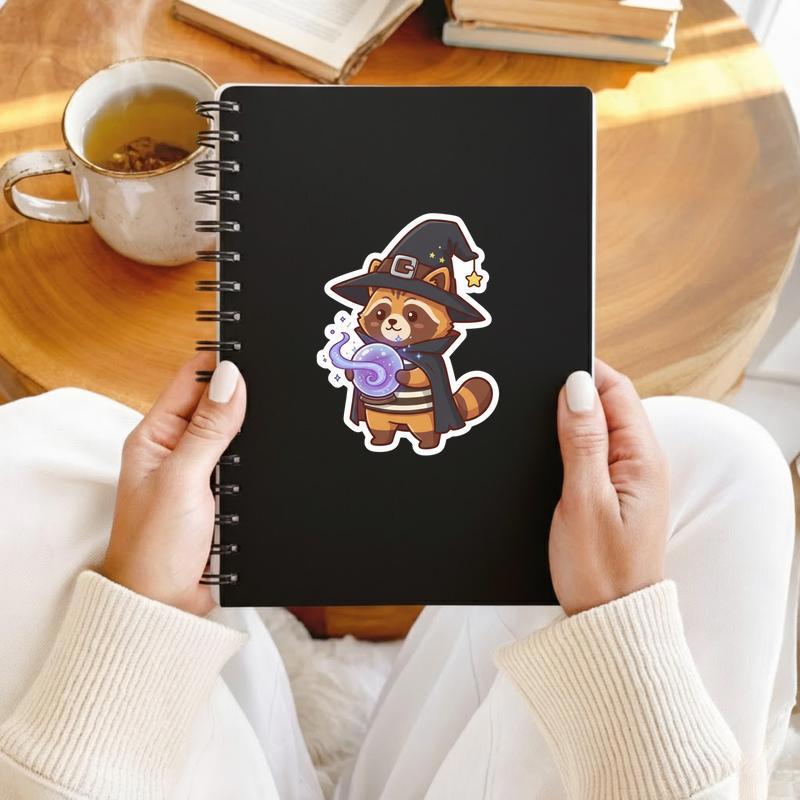 Raccoon Dog Witchy Vibes Sticker