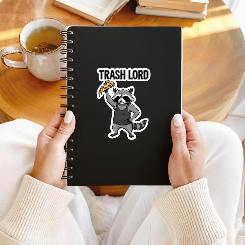 Raccoon Pizza Meme Trash Lord Sticker Raccoon Pizza Meme Trash Lord Sticker