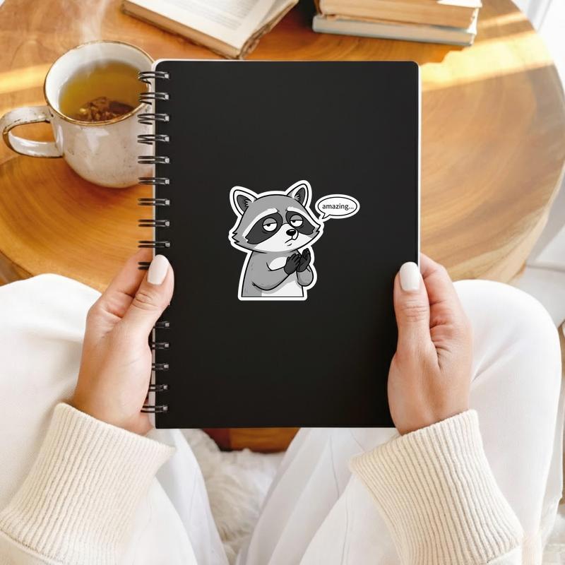 Sarcastic Raccoon “Wow… Amazing” Sticker Sarcastic Raccoon “Wow… Amazing” Sticker