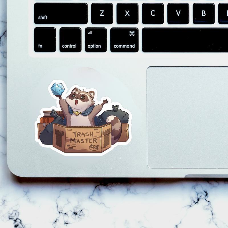 Dungeon Master Raccoon Dnd Sticker