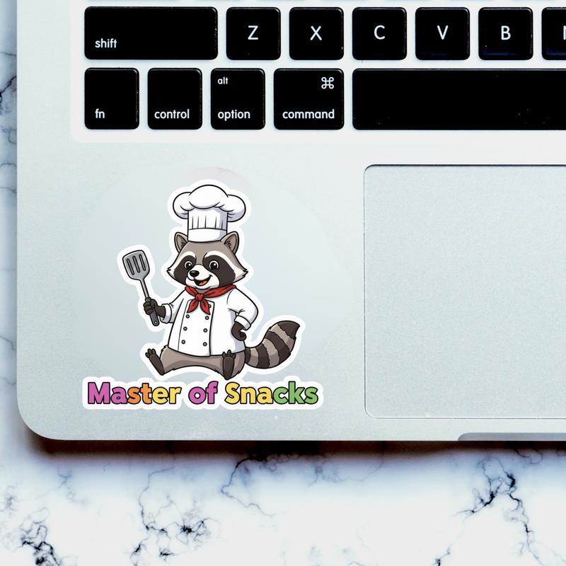 Master Of Snacks Pedro Raccoon Sticker
