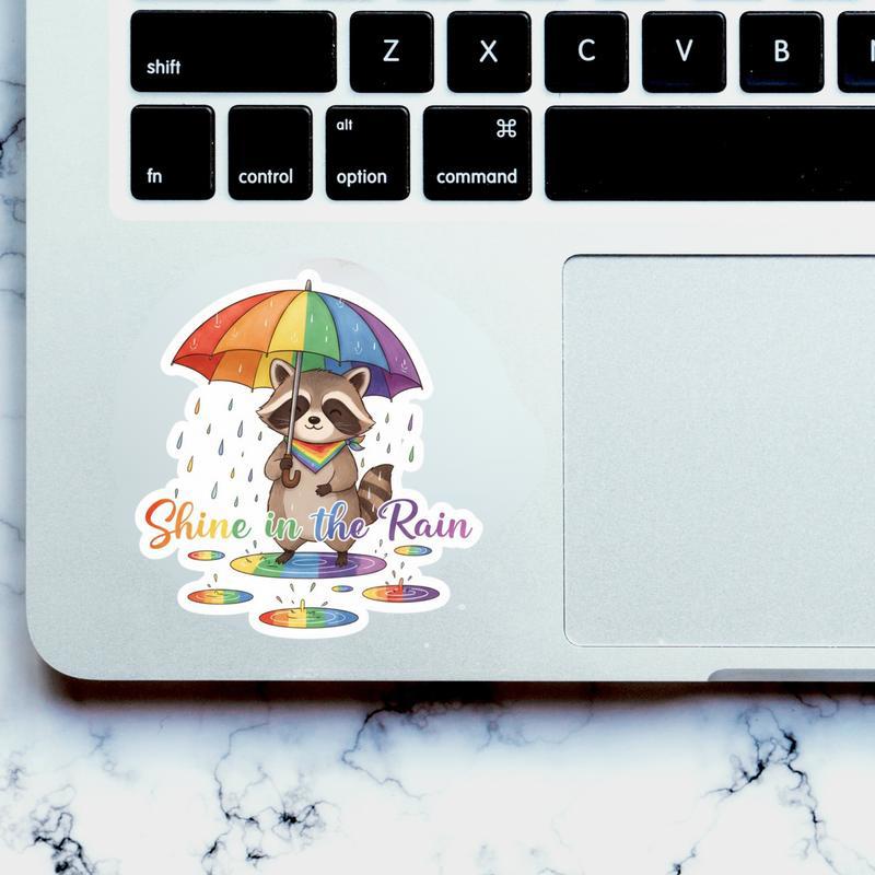 Pride Raccoon Artist Sticker