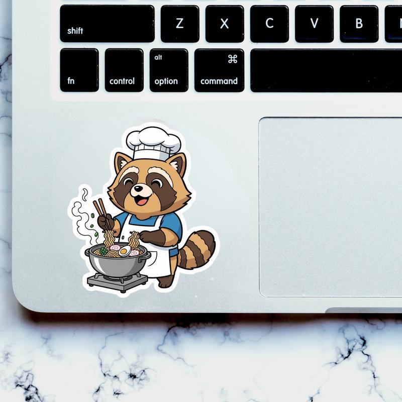 Raccoon Dog Chef Sticker