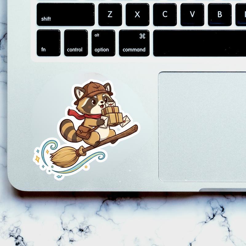 Raccoon Dog Delivery Sticker Raccoon Dog Delivery Sticker