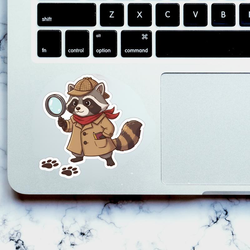 Raccoon Dog Detective Sticker Raccoon Dog Detective Sticker
