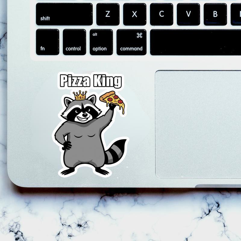 Raccoon Pizza Meme Royalty Sticker Raccoon Pizza Meme Royalty Sticker