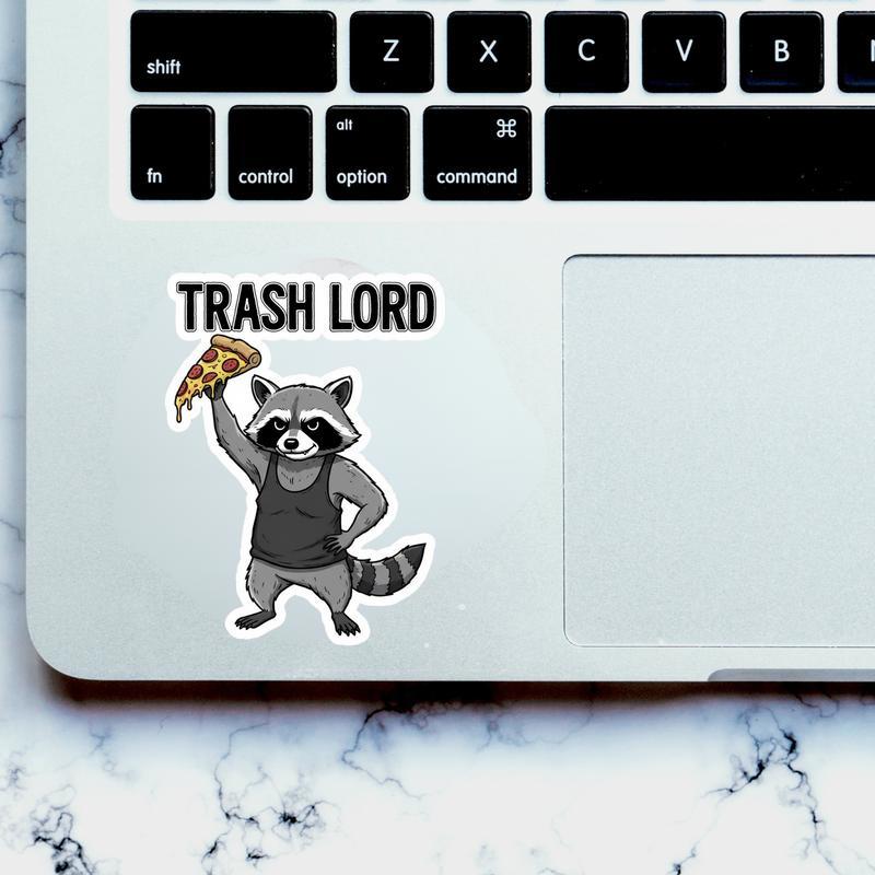 Raccoon Pizza Meme Trash Lord Sticker Raccoon Pizza Meme Trash Lord Sticker