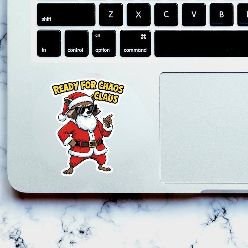 Rocket Raccoon Meme Santa Funny Sticker