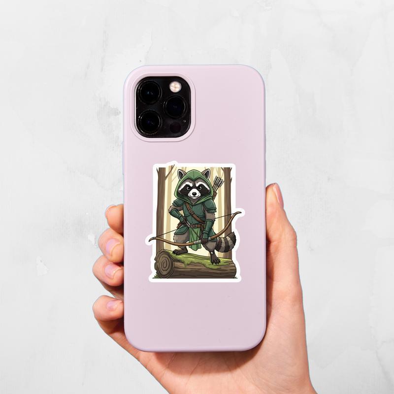 Raccoon DnD Ranger Sticker