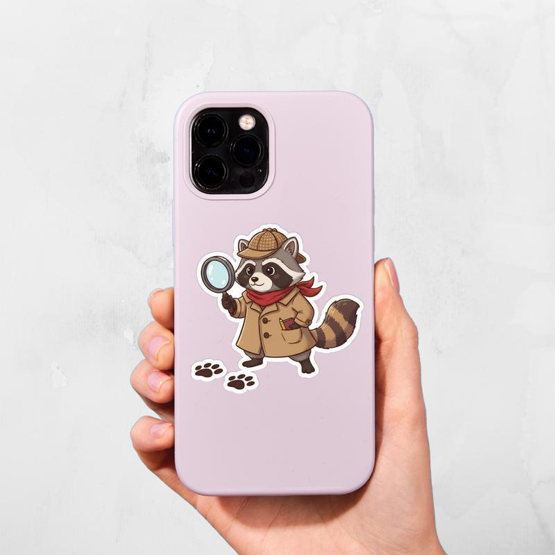 Raccoon Dog Detective Sticker Raccoon Dog Detective Sticker