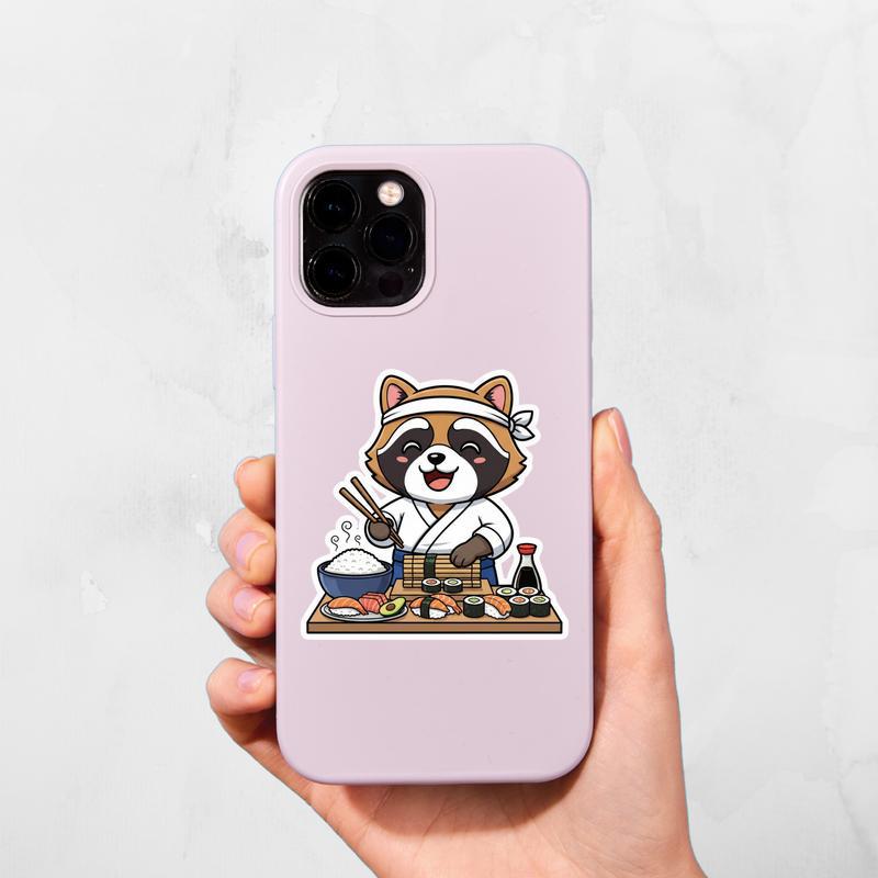 Raccoon Dog Sushi Master Sticker Raccoon Dog Sushi Master Sticker