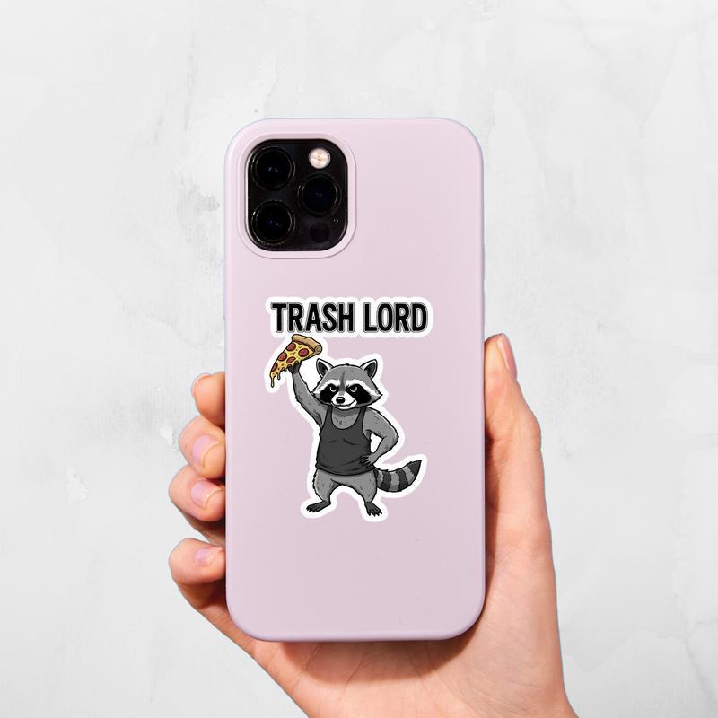Raccoon Pizza Meme Trash Lord Sticker Raccoon Pizza Meme Trash Lord Sticker