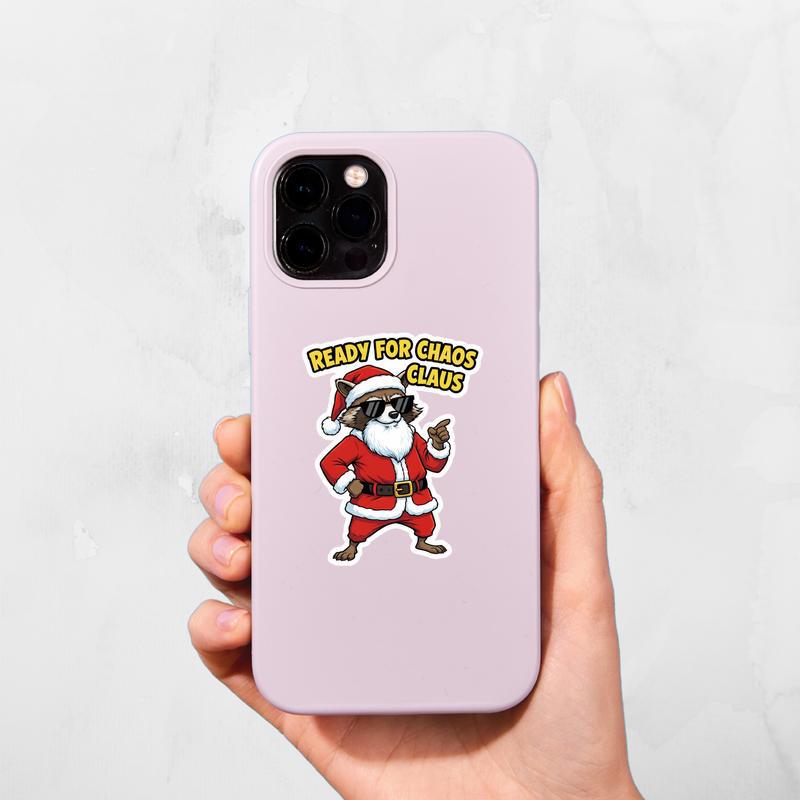 Rocket Raccoon Meme Santa Funny Sticker