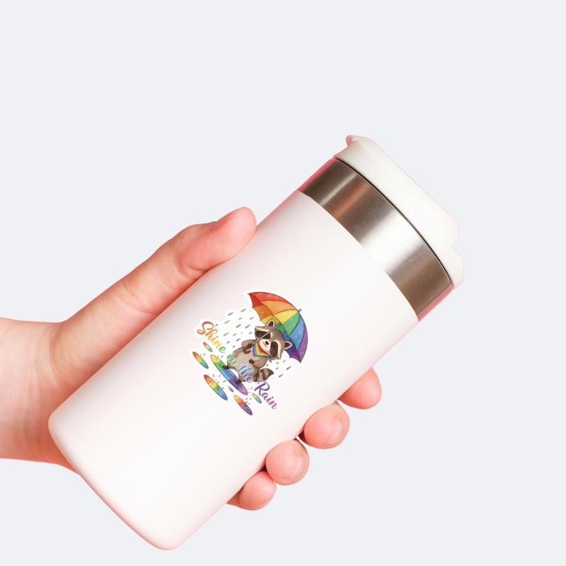 Pride Raccoon Artist Sticker