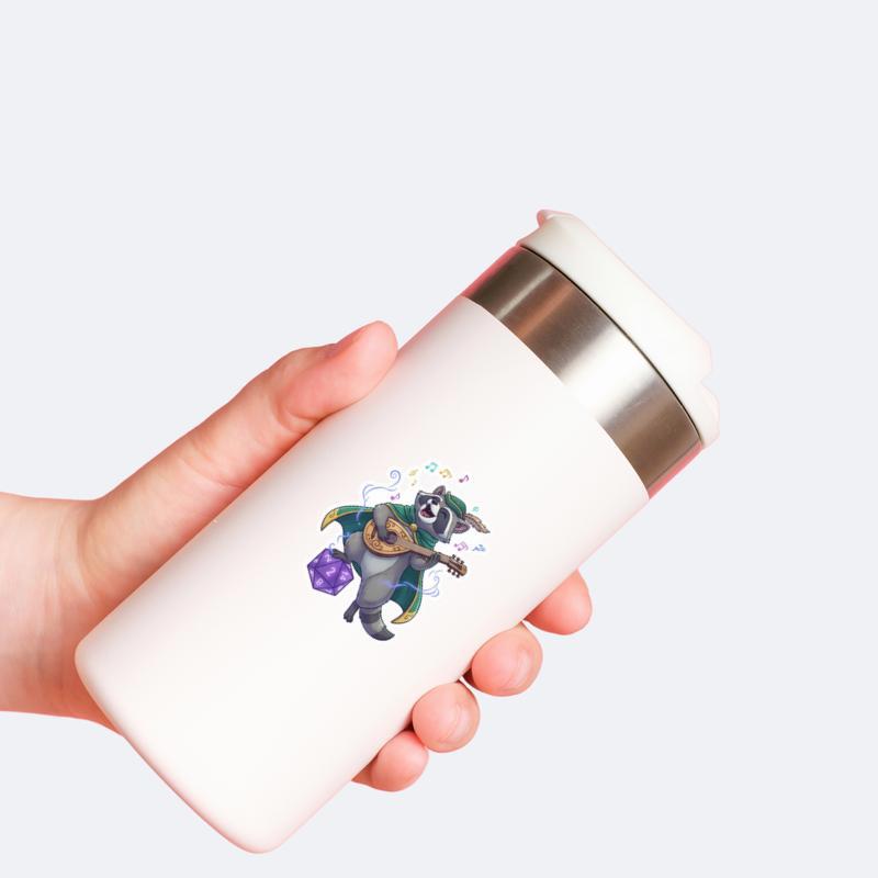 Raccoon DnD Bard Sticker