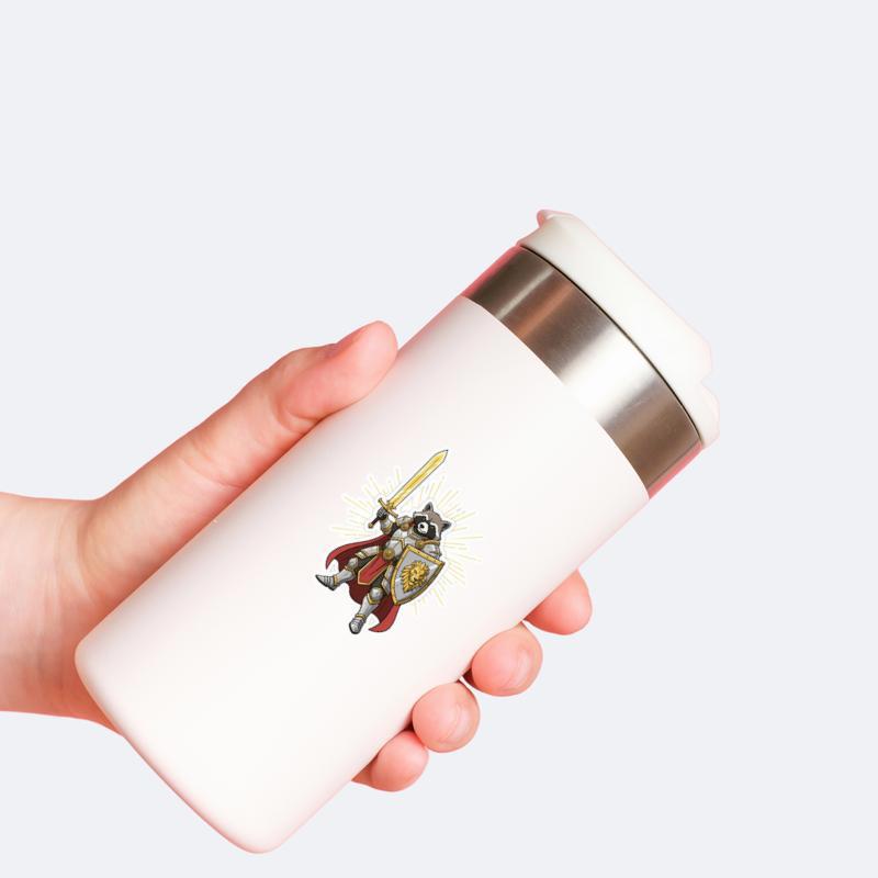Raccoon DnD Paladin Knight Sticker