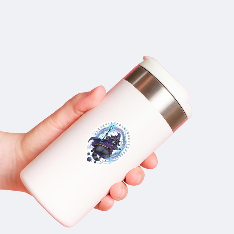 Raccoon DnD Sorcerer Sticker Raccoon DnD Sorcerer Sticker