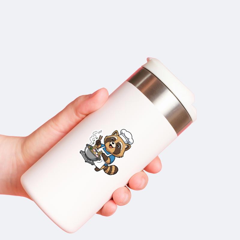 Raccoon Dog Chef Sticker