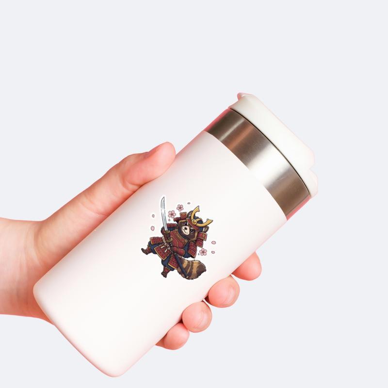 Raccoon Dog Samurai Sticker Raccoon Dog Samurai Sticker