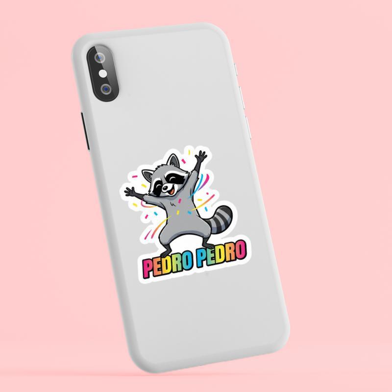 Dancing Pedro Raccoon Sticker