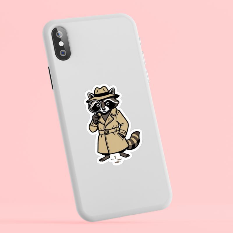 Detective Pedro Raccoon Sticker Detective Pedro Raccoon Sticker