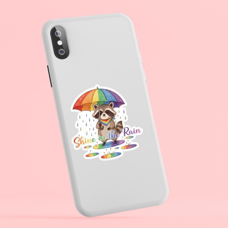 Pride Raccoon Artist Sticker