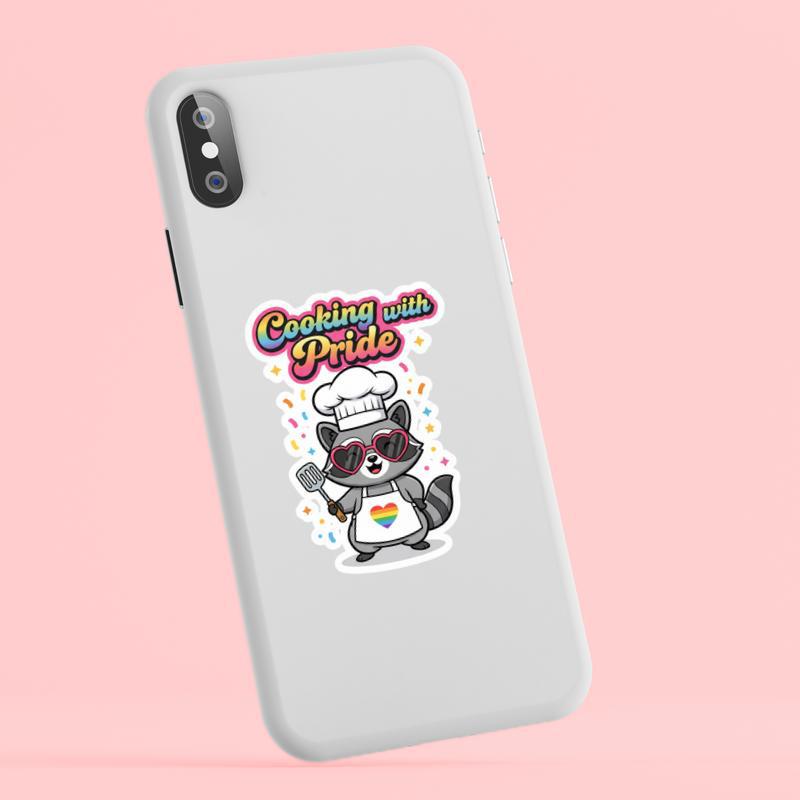 Pride Raccoon Chef Vibes Sticker