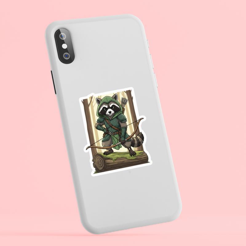 Raccoon DnD Ranger Sticker