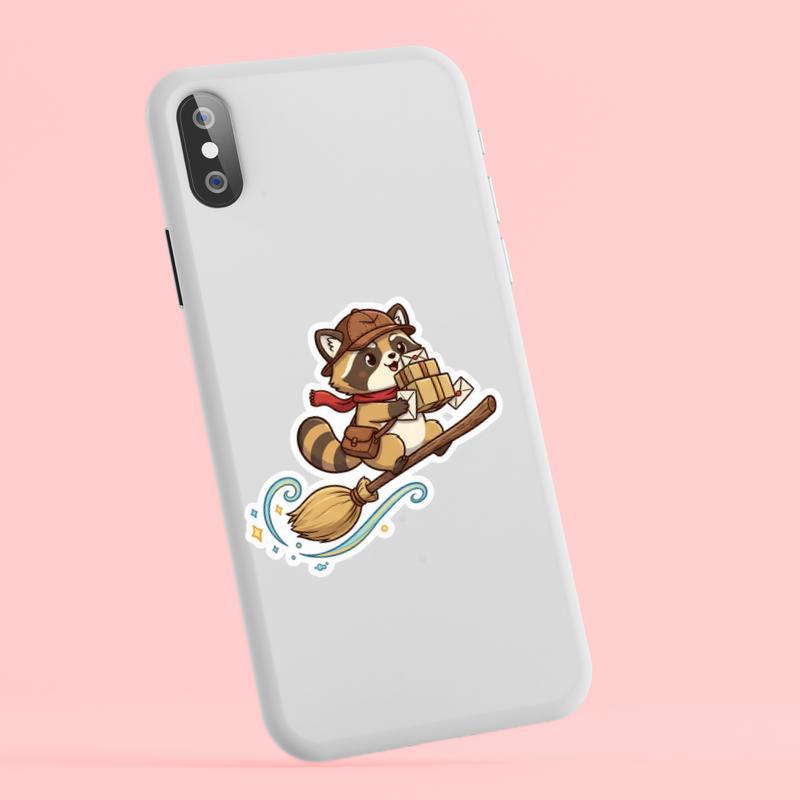 Raccoon Dog Delivery Sticker Raccoon Dog Delivery Sticker