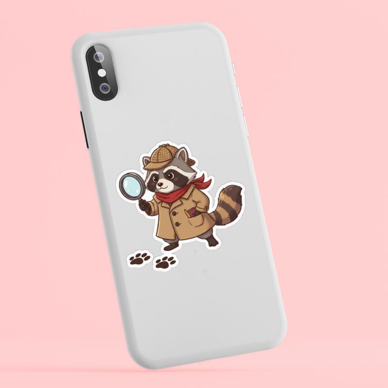 Raccoon Dog Detective Sticker Raccoon Dog Detective Sticker