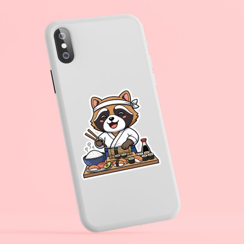 Raccoon Dog Sushi Master Sticker Raccoon Dog Sushi Master Sticker