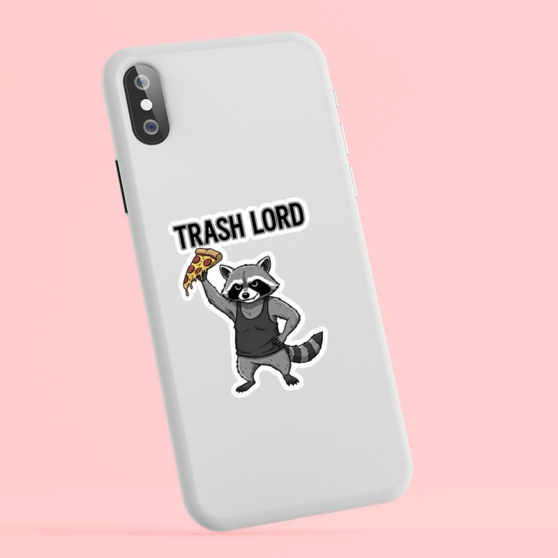 Raccoon Pizza Meme Trash Lord Sticker Raccoon Pizza Meme Trash Lord Sticker