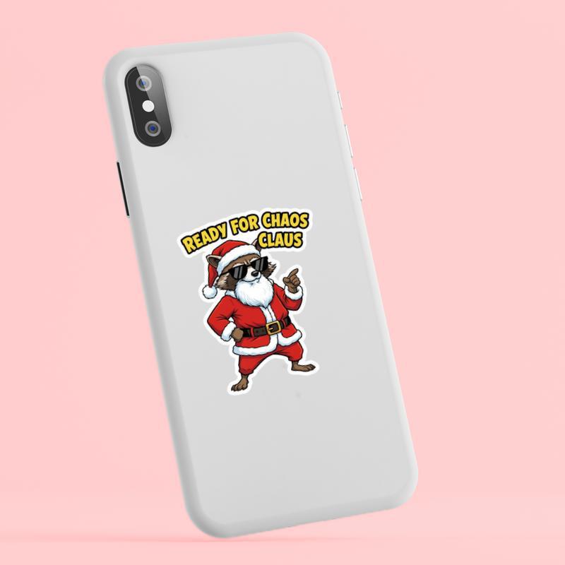 Rocket Raccoon Meme Santa Funny Sticker