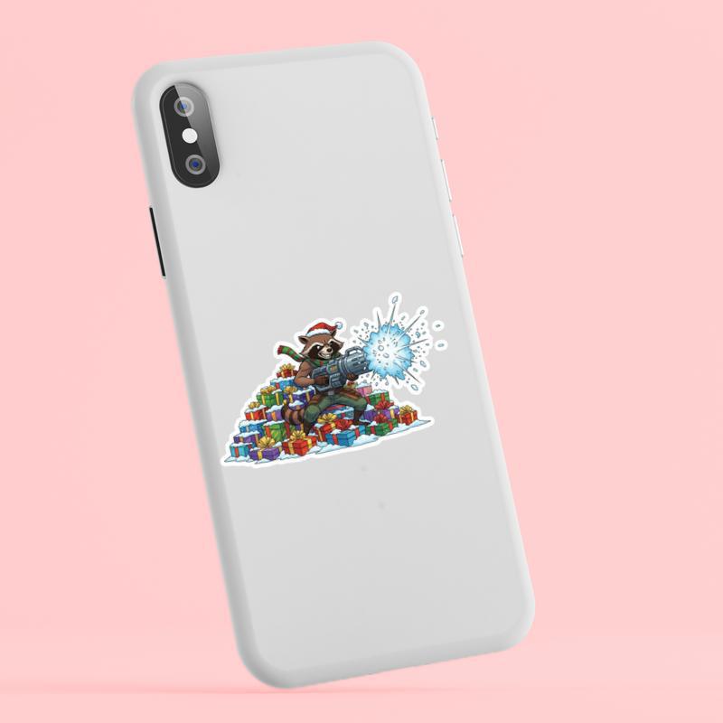 Rocket Raccoon Merry Mischief Maker Meme Sticker