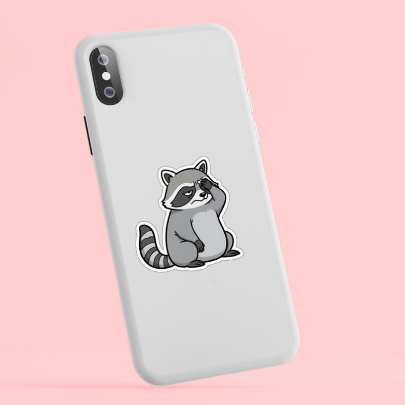 Sarcastic Raccoon Facepal Sticker Sarcastic Raccoon Facepal Sticker