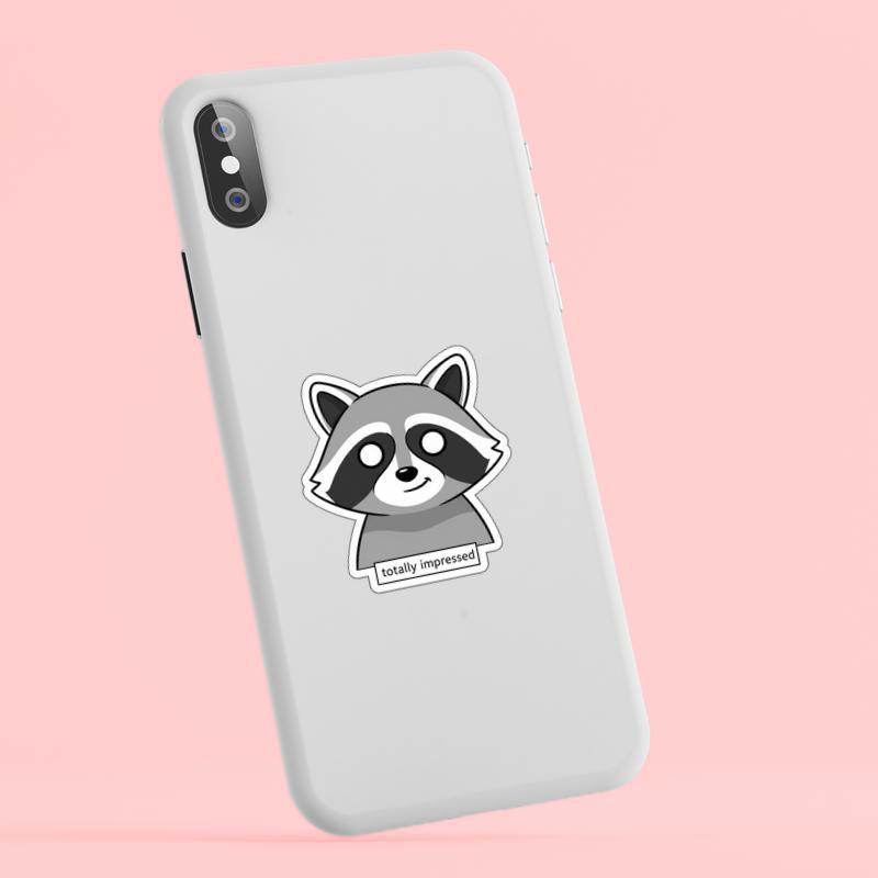 Sarcastic Raccoon “Totally Impressed” Sticker Sarcastic Raccoon “Totally Impressed” Sticker