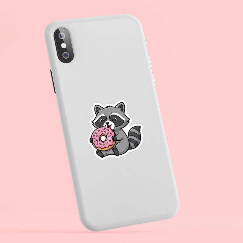 Snack Raccoon Donut Hug Sticker Snack Raccoon Donut Hug Sticker