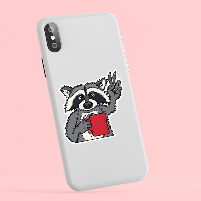 Trash Raccoon CoffeeTrash Raccoon Coffee Sticker