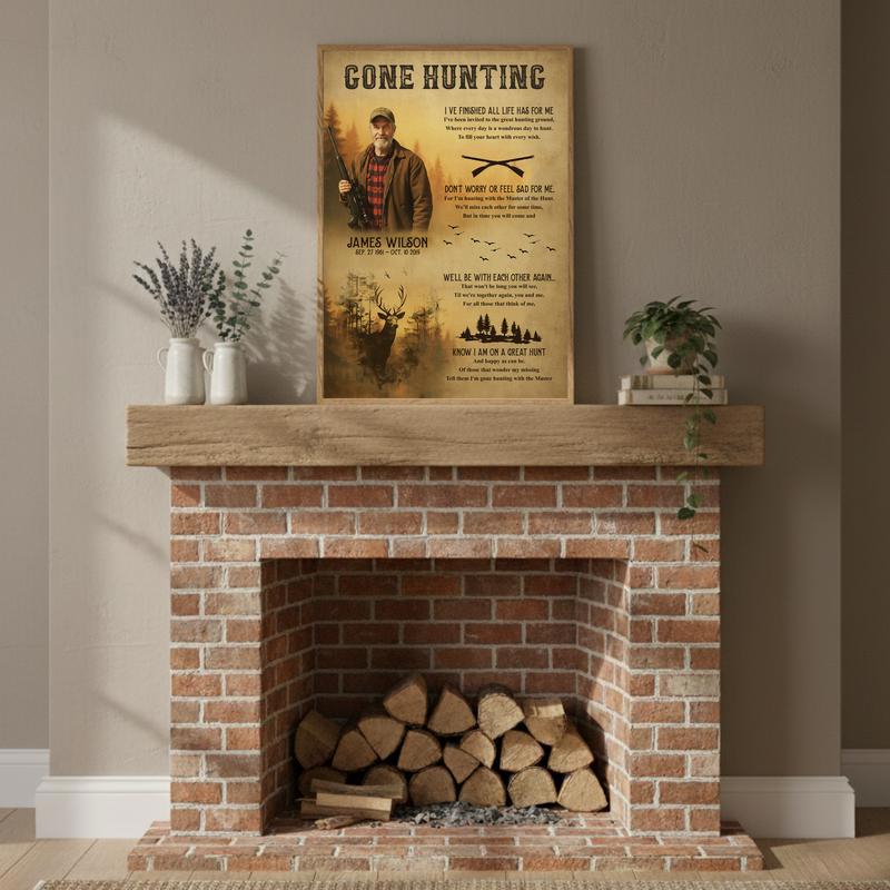 A Hunter's Legacy - Personalized Deer Memorial Art Canvas